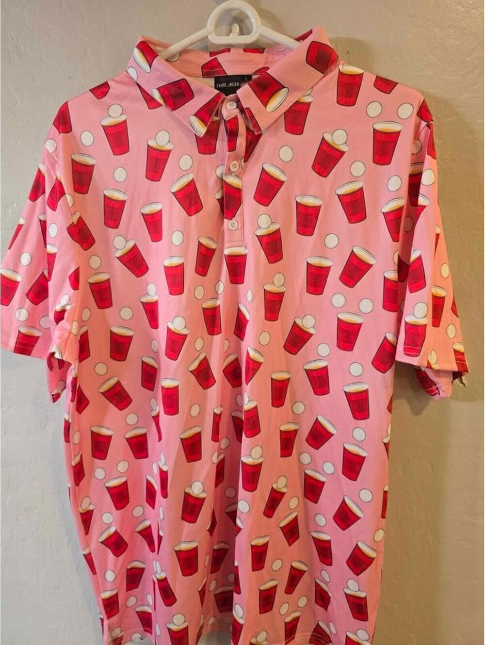 Fore Aces Golf Polo Men's Size Large